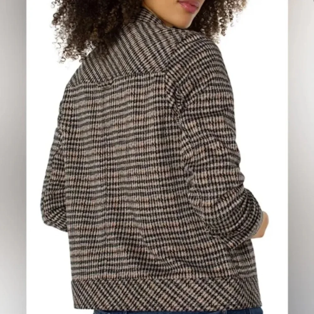 Liverpool Los Angeles | Houndstooth Zip-Up Utility Jacket Size XL - Picture 2 of 3